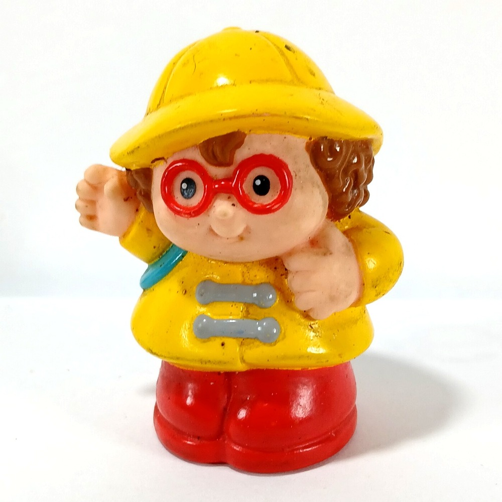 Fisher Price Little People Maggie Raincoat Boots Glasses